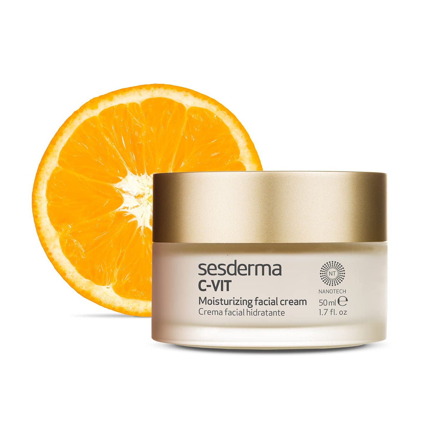 Sesderma C-VIT Moisturizing Facial Cream - Fight Aging with Vitamin C Antioxidants | Revitalize Skin, 1.7 fl oz