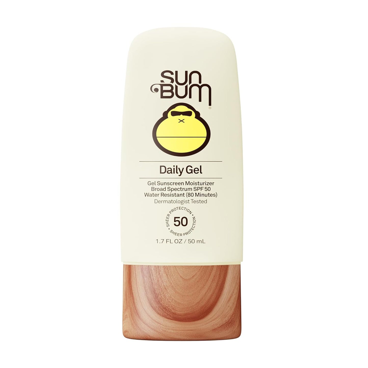 Sun Bum Daily SPF 50 Clear Gel Face Sunscreen - Moisturizing & Broad Spectrum - Vegan, Travel Size 1.7 oz