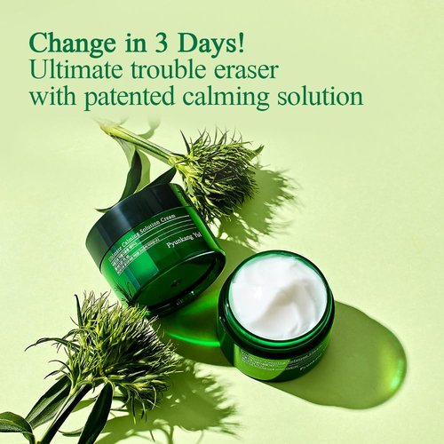 Pyunkang Yul Ultimate Calming Solution Cream - Soothes Sensitive Skin with Cica & Tea Tree | 1.01 Fl. Oz (30ml)