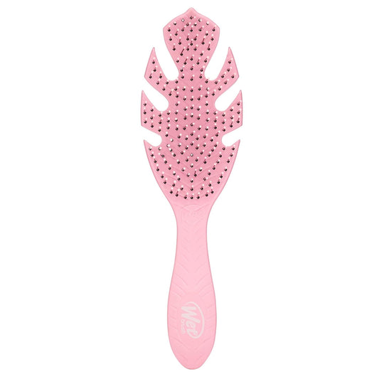 Wet Brush Go Green Hair Detangler Brush - Ultra-Soft IntelliFlex Bristles in Pink | Minimizes Pain & Breakage