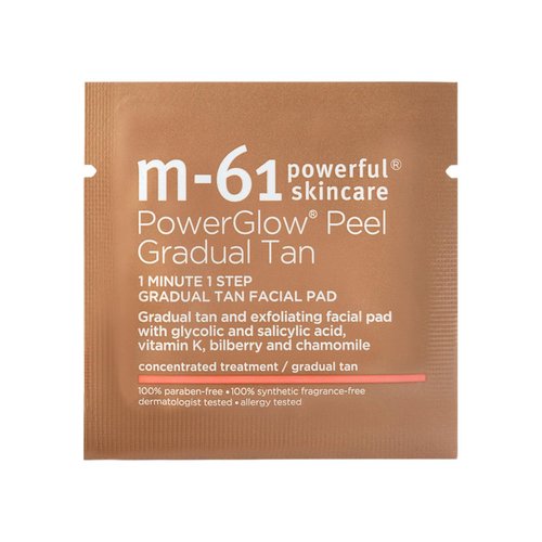 M-61 PowerGlow Peel Gradual Tan - Exfoliating Facial Peel for Streak-Free Radiance