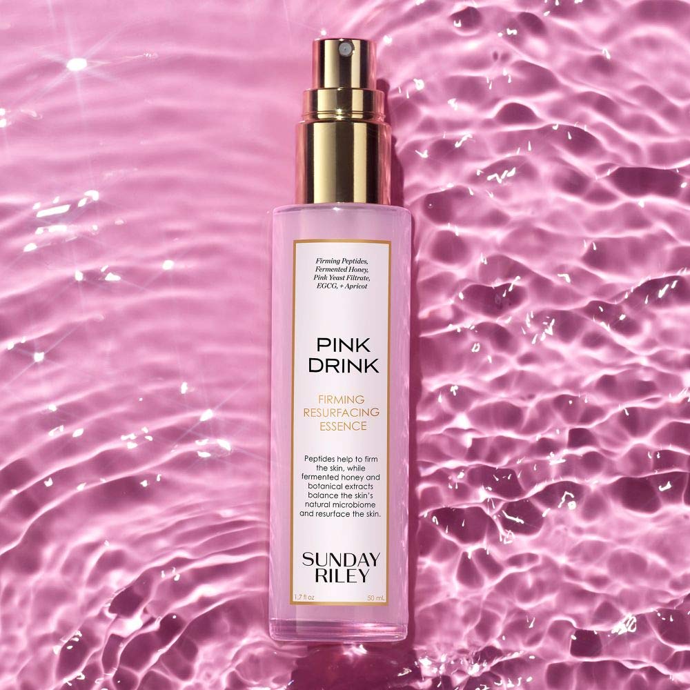 Sunday Riley Pink Drink Essence - Skin Firming & Resurfacing Face Mist for Radiant Skin