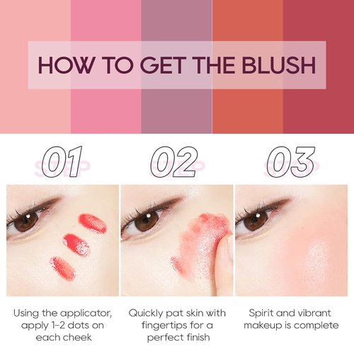 KYDA Liquid Blush - High Pigment Matte Tinted Cream for Cheeks | Lasting Dewy Finish in Nude Pink