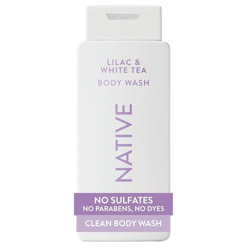 Native Body Wash - Naturally Derived Ingredients for Soft, Hydrated Skin | Lilac & White Tea, 18 oz