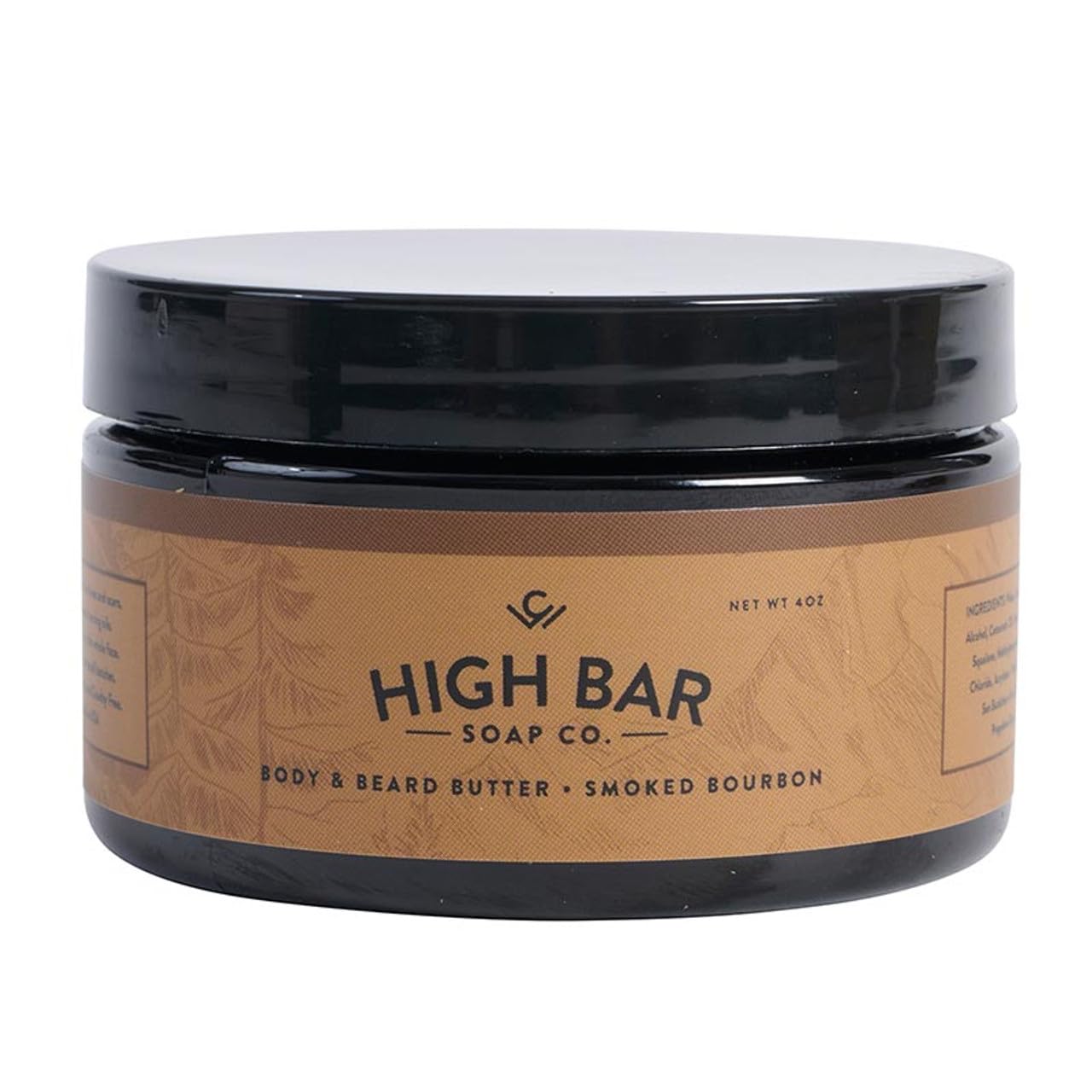 Beard Butter for Men by [Brand Name] - Smoked Bourbon Scent | 4oz Natural Conditioner & Softener