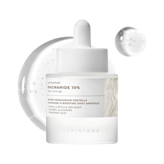 SKIN1004 Niacinamide 10% Boosting Shot Ampoule - Pore Minimizing Facial Serum with Tranexamic Acid | 1.01fl.oz/30ml