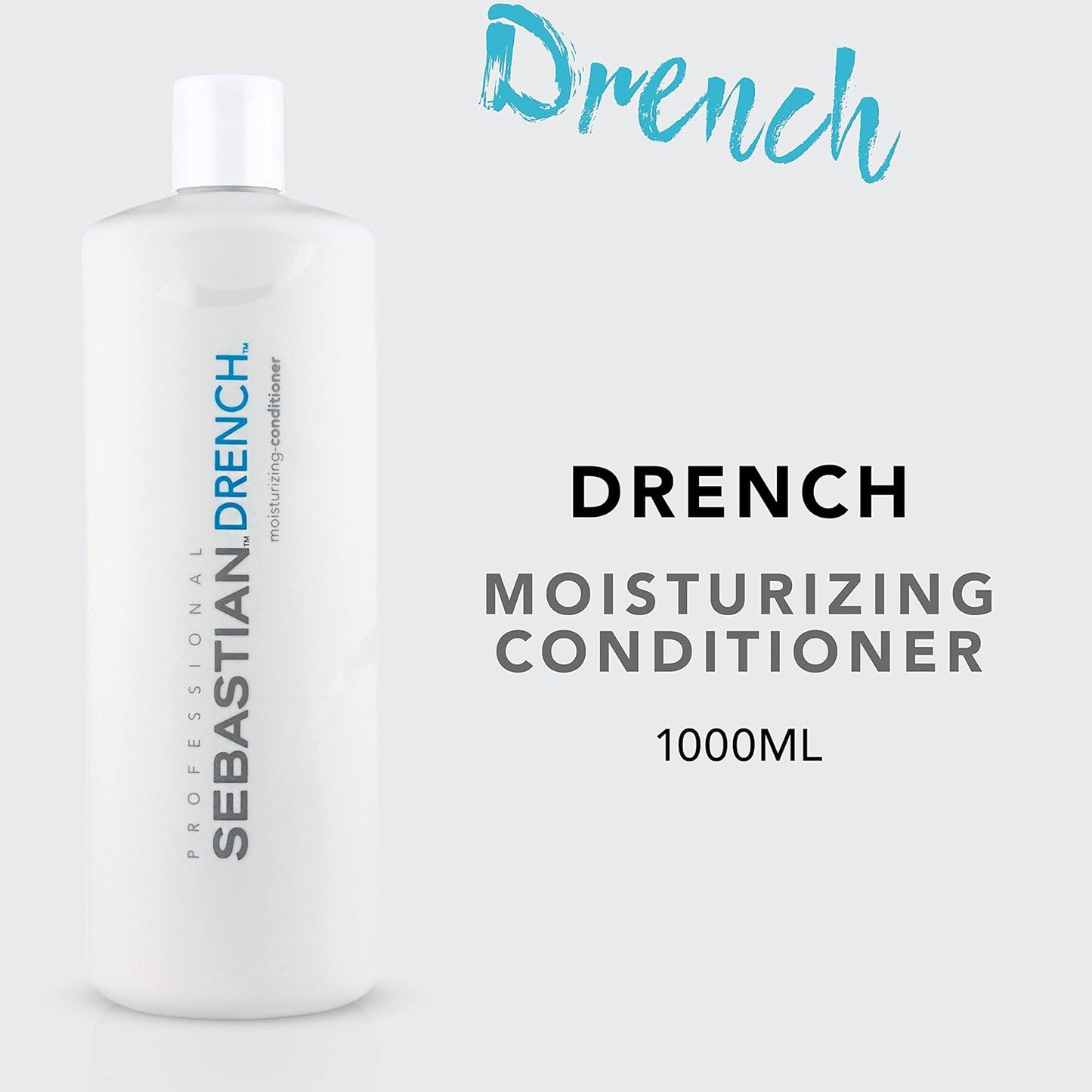 Sebastian Professional Drench Conditioner - Deep Moisturizing for Dry & Frizzy Hair | 33.8 Fl Oz