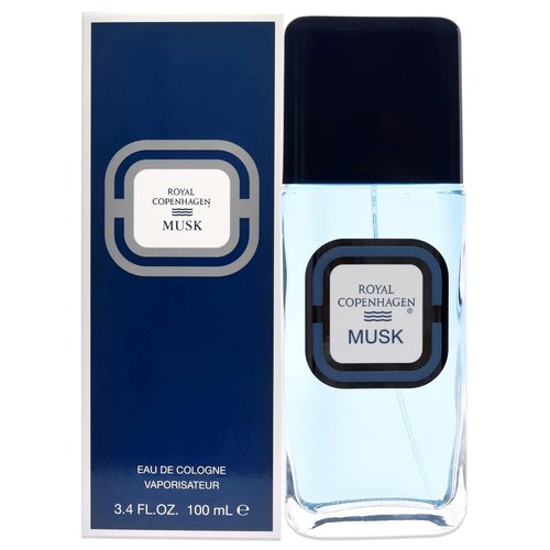 Royal Copenhagen Musk Eau de Cologne Spray for Men - 3.4 Ounce | Fresh & Invigorating Fragrance