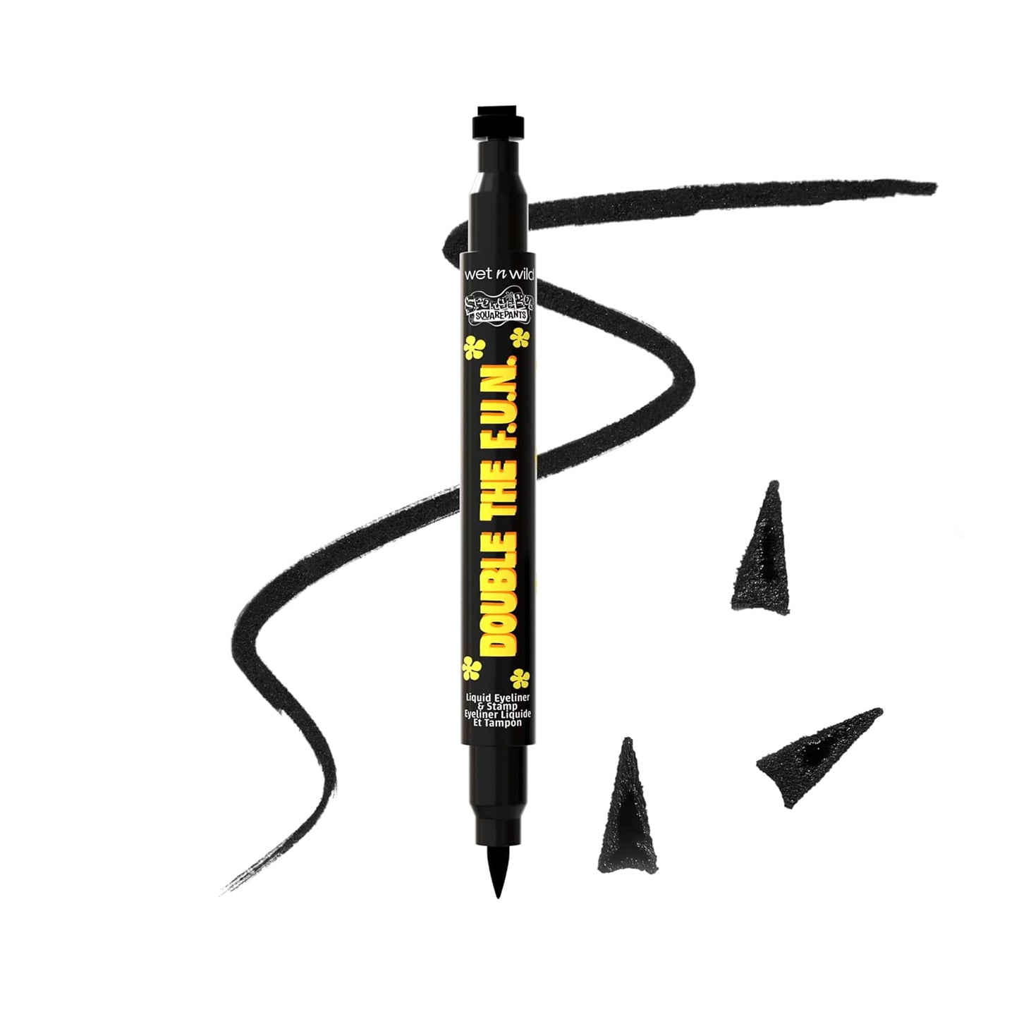 Wet n Wild Spongebob Double The F.U.N. Liquid Eyeliner & Stamp - Vibrant Colors for All-Day Wear