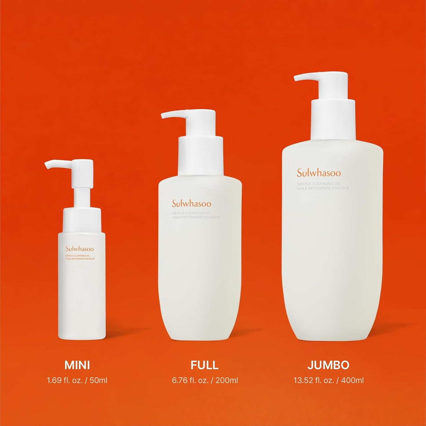 Sulwhasoo Gentle Cleansing Oil - Hydrating Korean Cleanser for All Skin Types | Removes Waterproof Makeup & Impurities