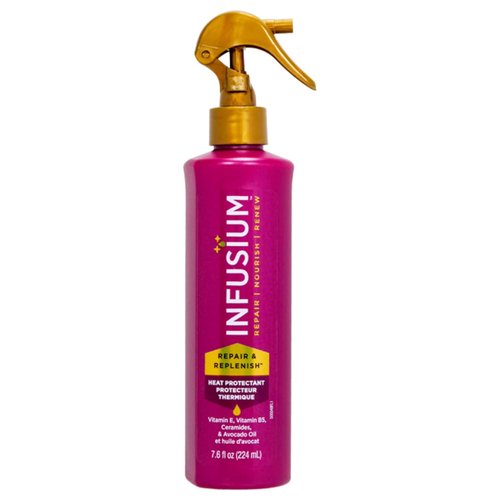 Infusium Repair and Replenish Heat Protector - Nourishing Spray with Vitamin E & Avocado Oil - 7.6 oz