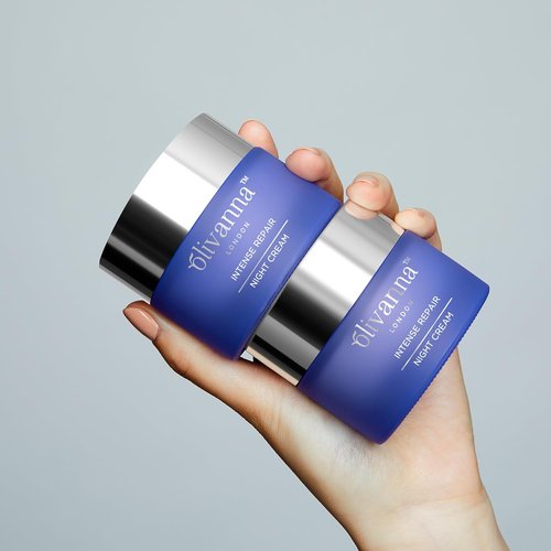 Olivanna Intense Repair Night Cream - Hydrating Face Moisturizer with Ceramides & Hyaluronic Acid - 1.6 oz