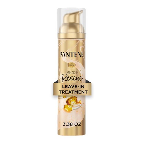 Pantene Miracle Rescue Leave-In Treatment - Pro-V Pearls for Instant Damage Repair | 3.38 oz