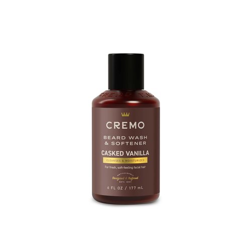 Cremo Casked Vanilla Beard Wash & Softener - Cleans, Moisturizes & Softens All Facial Hair | 6 Fl Oz