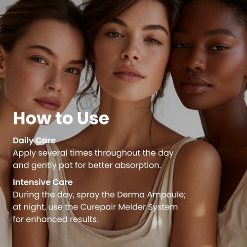 Kopher Curepair Derma Facial Serum Spray Mist 4ever, with 10GF Skin Renewal & Brightening Ampoule for Sensitive Skin - Reduces Wrinkles, Improves Skin Tone, Korean Skincare (3.38 fl.oz.)