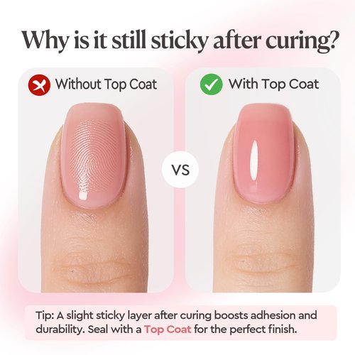 AZUREBEAUTY Builder Nail Gel - 7-in-1 Jelly Peach, 18ml | Beginner-Friendly 30-Day Nail Strengthener for DIY Home Salon