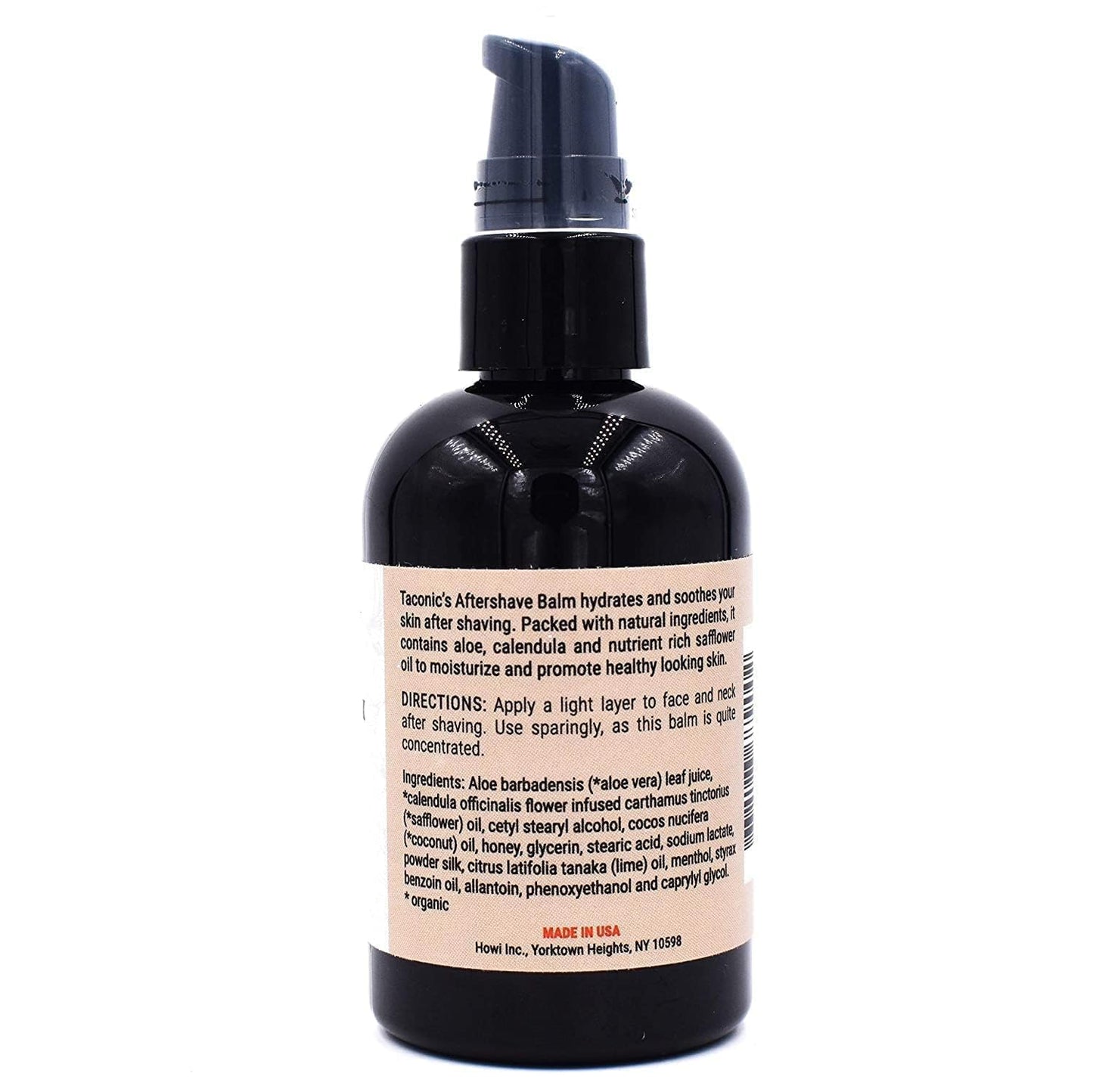 Taconic Shave All-Natural Aftershave Balm for Men - Unscented Moisturizer for Sensitive Skin - 4 oz