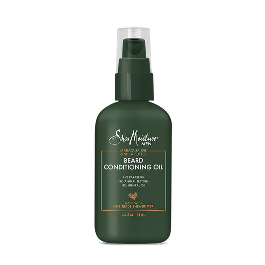 SheaMoisture Beard Conditioning Oil - Maracuja & Shea Butter for Soft, Full Beards | 3.2 oz