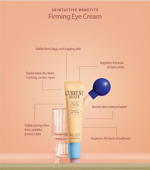 CURRENT STATE Peptide + Caffeine Eye Cream - Brightening Treatment for Dark Circles & Fine Lines - 0.5 fl oz