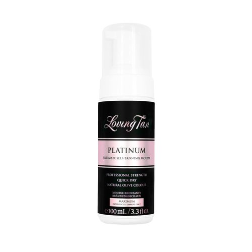 Loving Tan Platinum Self Tanning Mousse - Dark, Streak-Free & Natural Looking | 3.3 Fl Oz, 5+ Applications