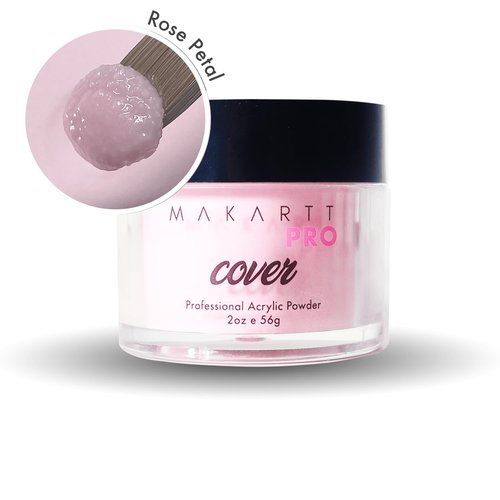 MakarttPro Acrylic Powder - Durable & Long-Lasting Nail Extension Formula - 56g/2oz - Rose Petal, Ideal for Professionals & Home Use
