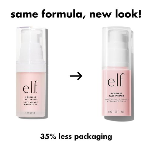 e.l.f. Poreless Face Primer - Skin-Smoothing Matte Makeup Base, Minimizes Pores & Fine Lines, Vegan
