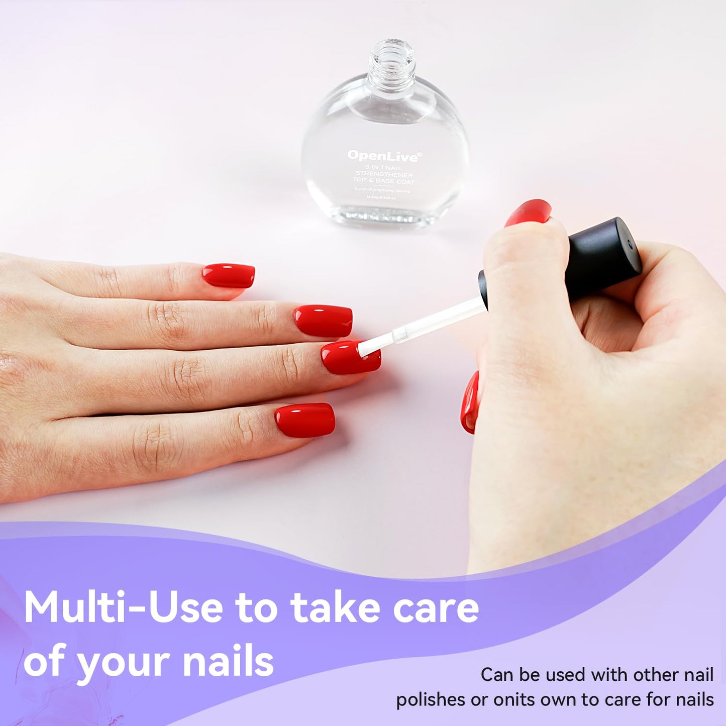 Skiennix Perfume Nail Strengthener - Quick Dry Hardener for Damaged Nails | Long-Lasting Shine, 16.5ml