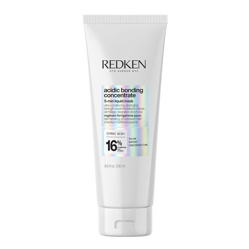 Redken Acidic Bonding Concentrate Hair Mask - Hydrating 5-Minute Treatment for Dry, Damaged Hair