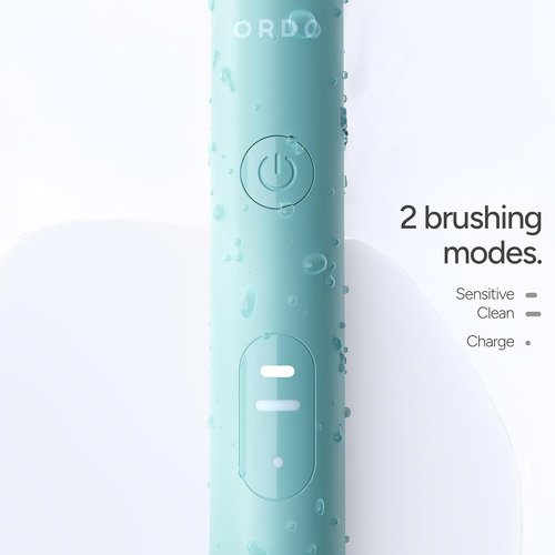 ORDO Lite Sonic Toothbrush - Electric Toothbrush with 35,000 Pulses/Min, Dual Modes, Waterproof, Sage Color