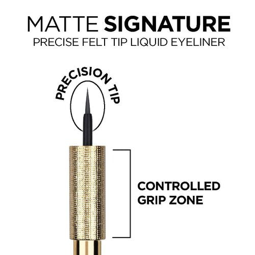 L'Oreal Paris Matte Signature Liquid Eyeliner - Waterproof, Precise Application, Vivid Greige, 0.07 fl oz