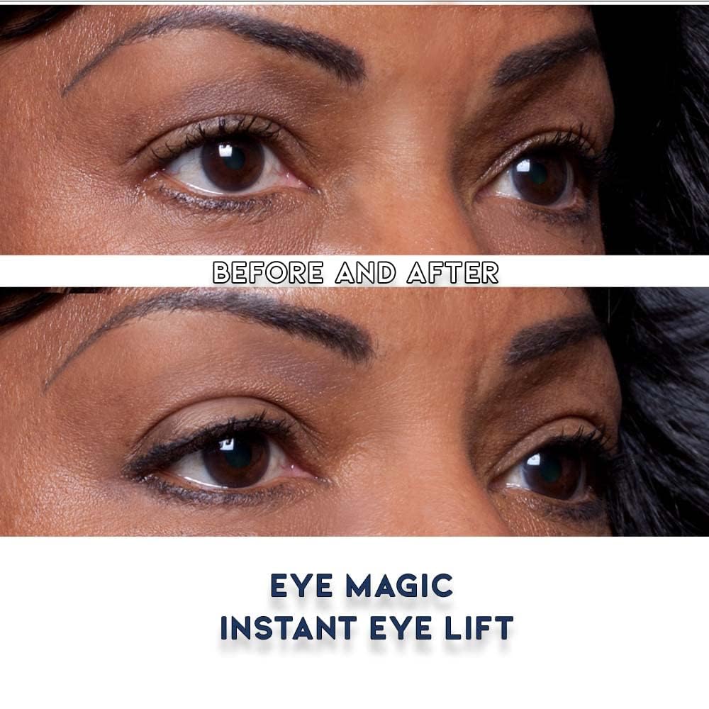 Eye Magic Combo Pack: 128 Eyelid Lift Strips - 64 Regular & 64 Large Sizes | Non-Surgical Eyelid Lift Solution for Natural Looking, Youthful Eyes