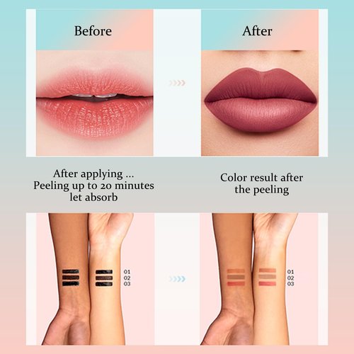 Eshioh Peel Off Lip Liner Stain – Velvet Lip Glkoss Long-Lasting, Moisturizing & Non-Sticky Matte Lip Lacquer, Pigmented, Smudge-Proof Liquid Lipgloss (cinnamon)
