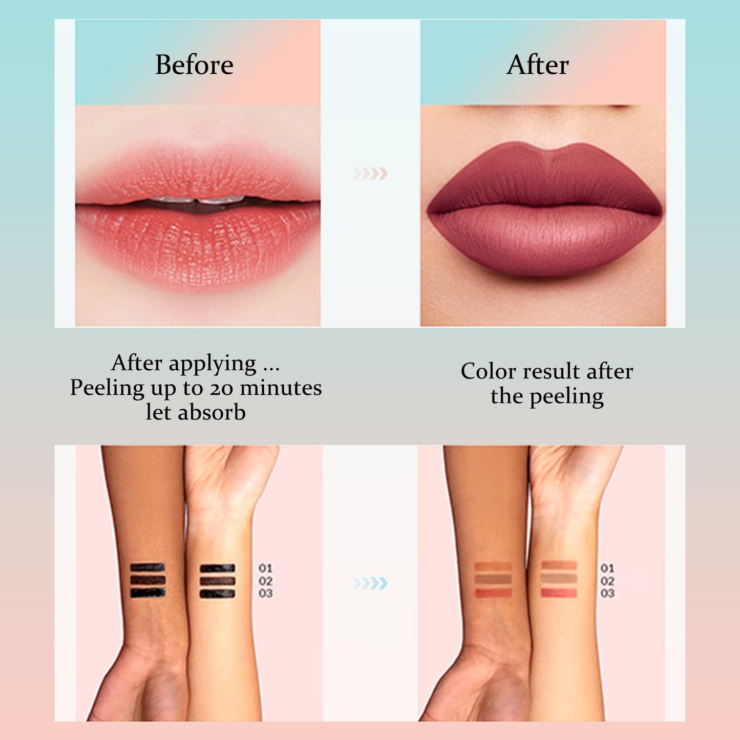 SELINE GIRL Peel Off Lip Liner Stain Velvet Tint – Long-Lasting, Moisturizing, Non-Sticky Matte Lip Lacquer, Highly Pigmented, Smudge-Proof Liquid Lipstick Makeup (light brown)