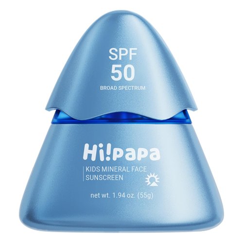 Hi!papa Kids Mineral Sunscreen SPF 50 - Non-Nano Zinc Oxide Baby Sunblock for Sensitive Skin | 1.94oz