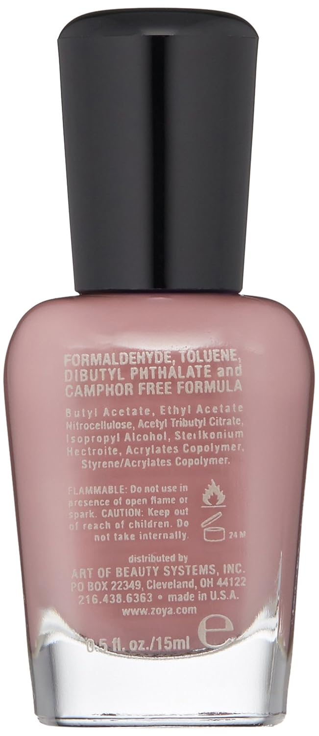 ZOYA Nail Polish - Brigitte | Long-Lasting, Chip-Resistant Formula in Elegant Pink Shade