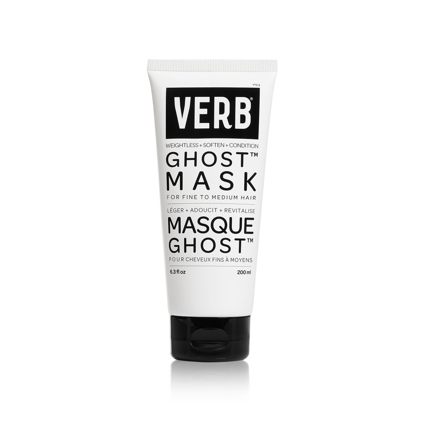 VERB Ghost Hair Mask, 6.3 fl oz - Deep Conditioning Hair Treatment – Infused with Moringa Oil – Defrizzes + Promotes Shine- Vegan, No Parabens or Harmful Sulfates