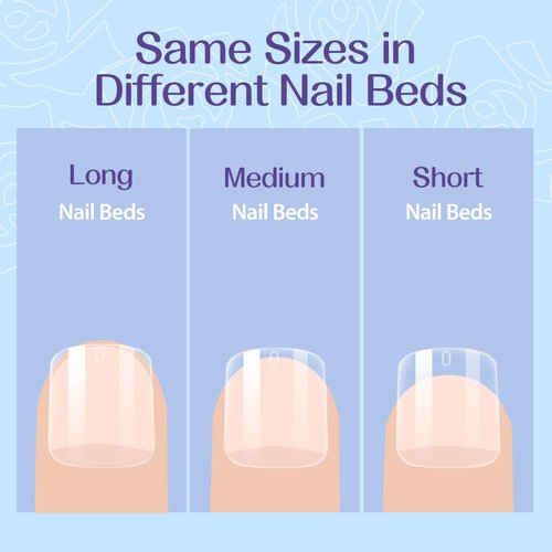 UNA GELLA Extra Short Square Nail Tips XS 216pcs Pre-Shape Extra Short Square Press on Nails Gel Tips Full Cover Acrylic Nails False Nails for DIY Salon 12 Sizes