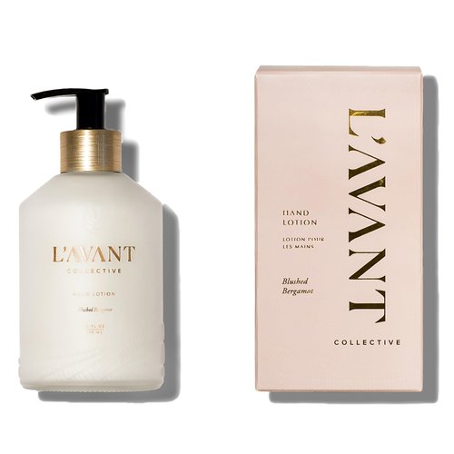 L'AVANT Collective Luxury Hand Lotion - High Performing Moisturizing Hand Cream for Dry, Cracked Hands, Nails & Cuticles - Hydrating Shea Butter Formula (10 oz, Blushed Bergamot)