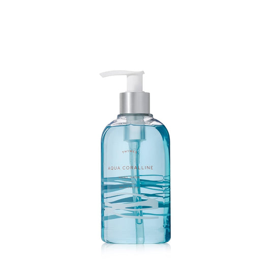 Thymes Moisturizing Hand Wash Soap - Gentle Cleanser & Hydrating Formula - Aqua Coralline, 8.25 oz