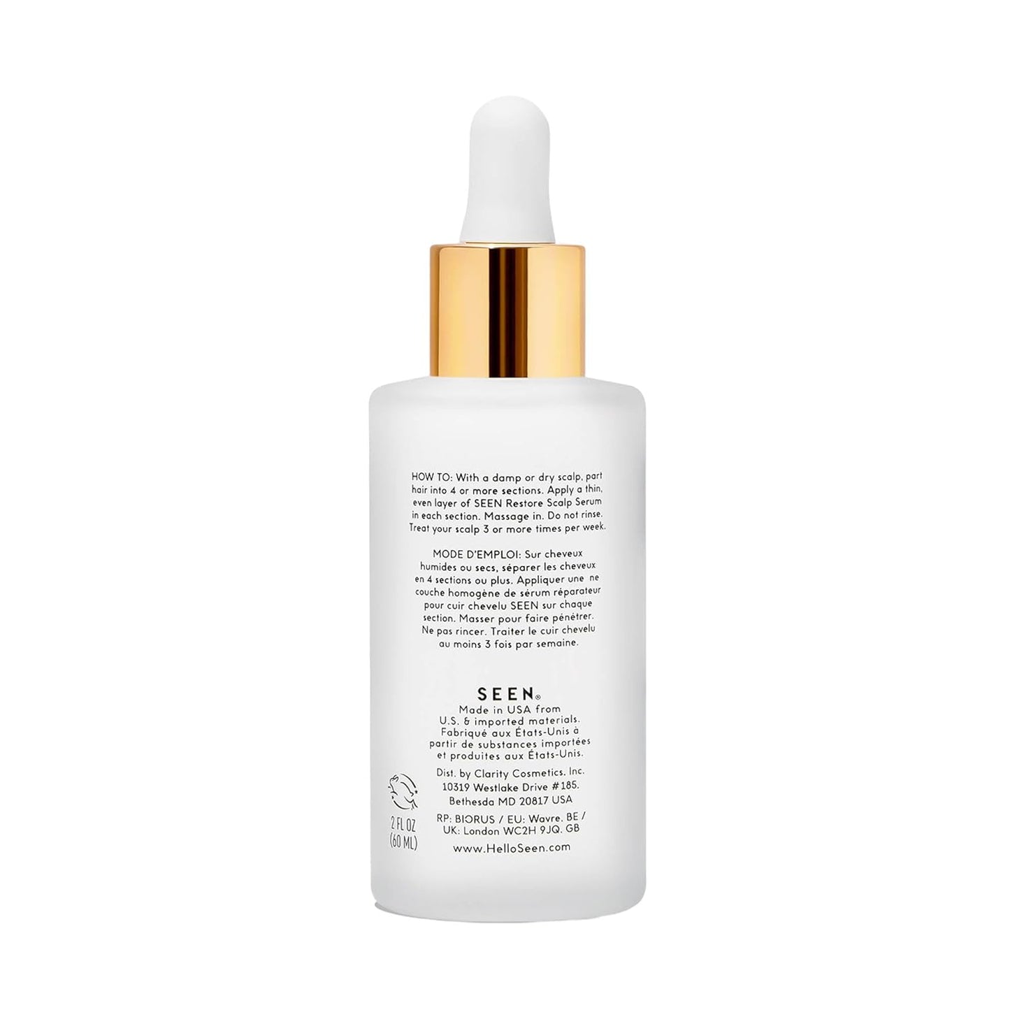 SEEN Restore Scalp Serum - Fragrance-Free, Clinically Proven Hydrating Formula for Healthy Scalp | Safe for Sensitive Skin