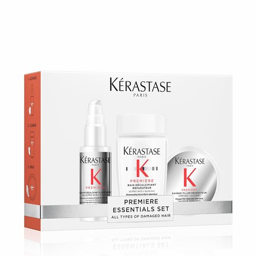 Kerastase Premiere Discovery Set - Repairing Mini Shampoo, Pre-Shampoo & Mask for Damaged Hair Types | Hydrates & Strengthens