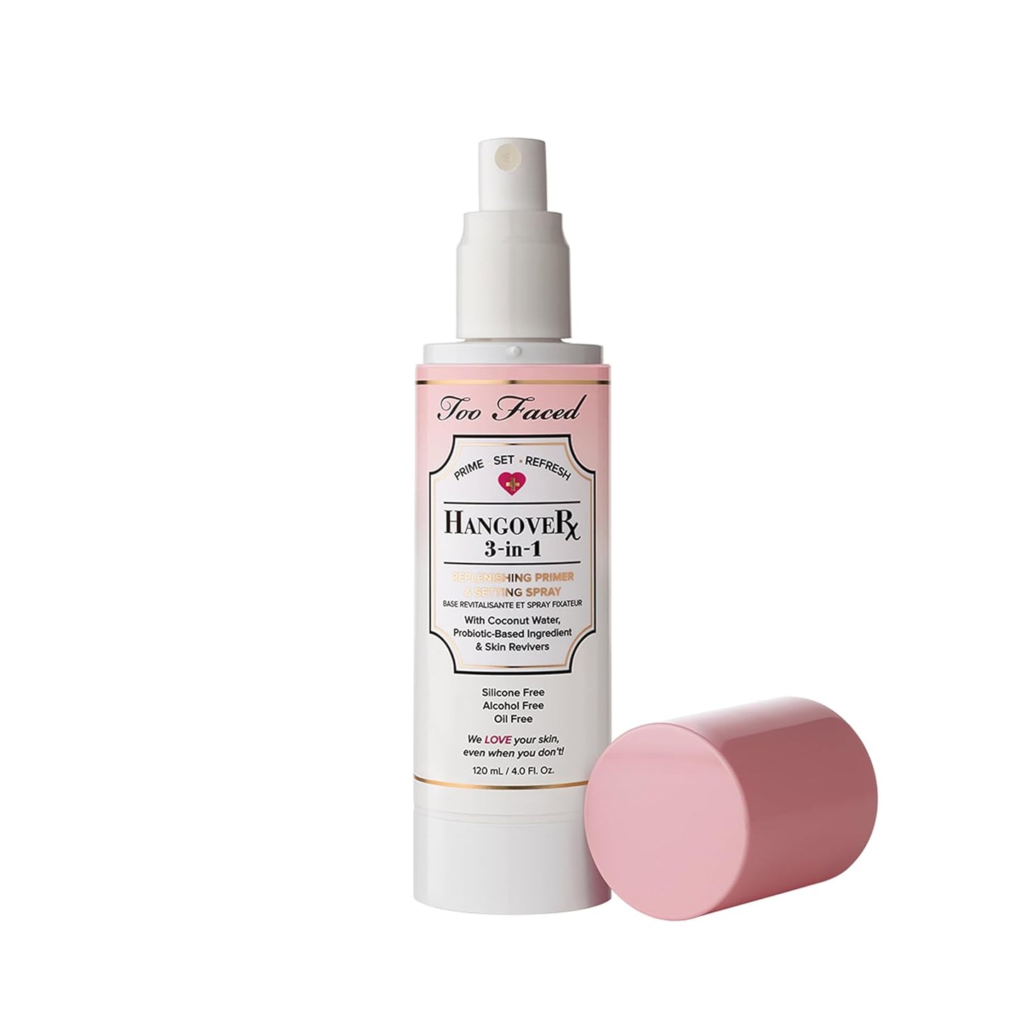 Too Faced Hangover 3-in-1 Primer & Setting Spray - Soothing Hydration with Coconut Water