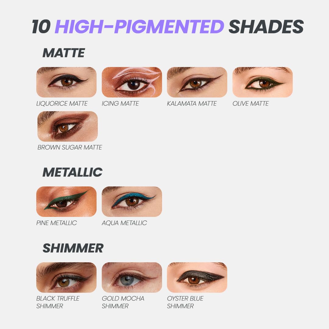 Wonderskin Eyeliner Pencil - Longwear Deep Black Waterproof & Smudge-Proof | 1440 Liquorice