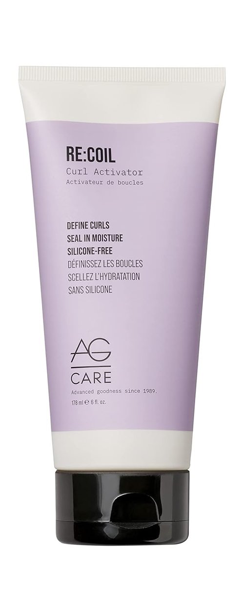 AG Care Re:Coil Curl Activator - Ultra-Nourishing Curl Cream with Keratin Amino Acids, 6 Fl Oz