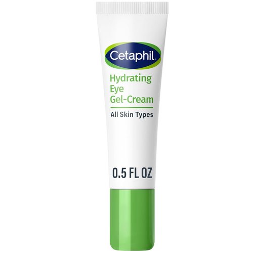 Cetaphil Hydrating Eye Gel-Cream - Brightens & Smooths Under Eyes with Hyaluronic Acid | 0.5 Fl Oz