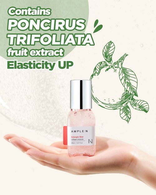 Entangle Shot Collagen Serum - Korean Anti-Aging Serum with 300DA Low Molecular Collagen | 1.01 fl. oz. for Elasticity & Moisture