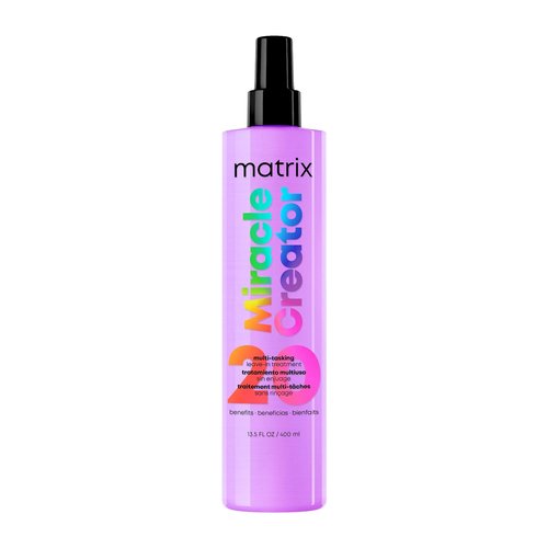 Matrix Miracle Creator Leave-In Conditioner Spray - Heat Protectant & Moisturizing Detangler for Damaged Hair, Sulfate-Free