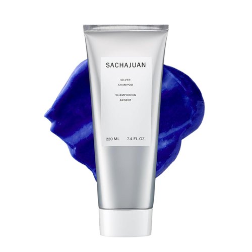 SACHAJUAN Silver Shampoo - Purple Shampoo for Blonde & Gray Hair | Neutralizes Yellow Tones | 7.4 fl oz