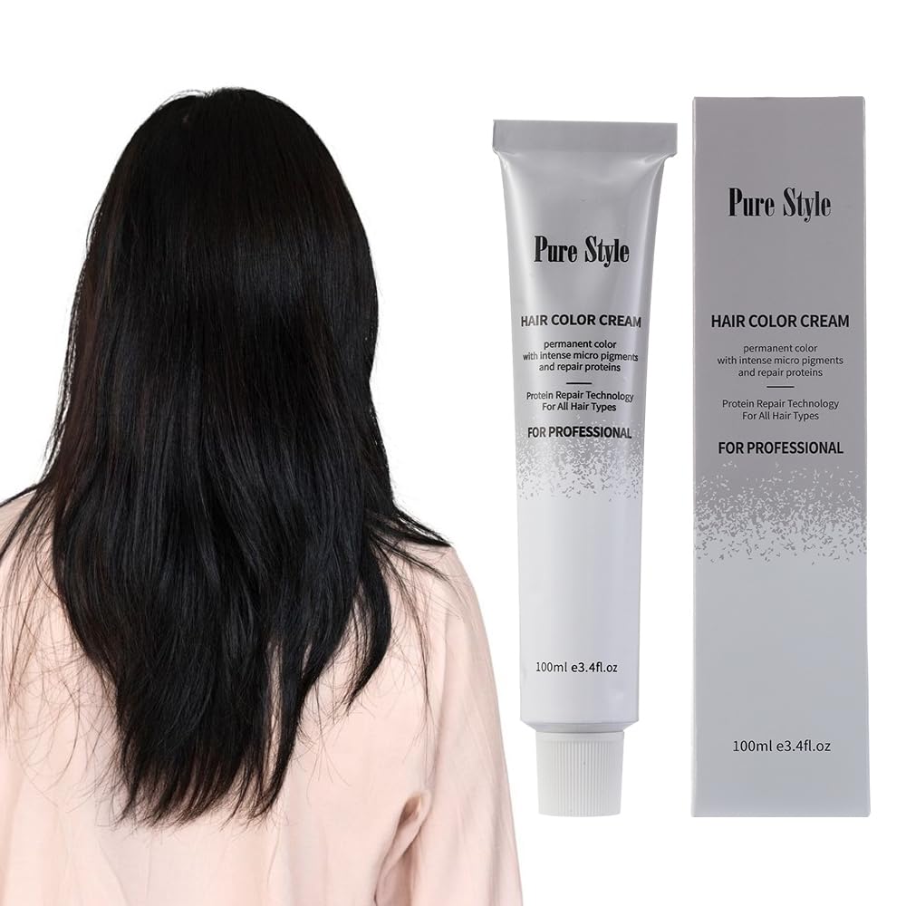 YSNSTYLE Hair Color Cream - Ammonia-Low Permanent Dye for Nourishing Light Neutral Brown | 3.4 fl oz (100ml)
