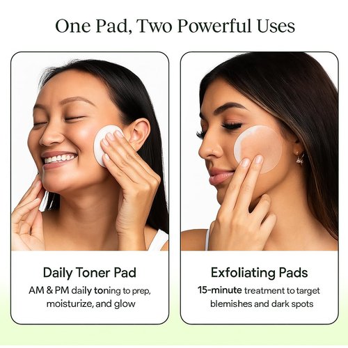 LARA Skin Cell Renewal Toning Pads - 100-Count Hypoallergenic Collagen Face Pads for Dark Spot Removal